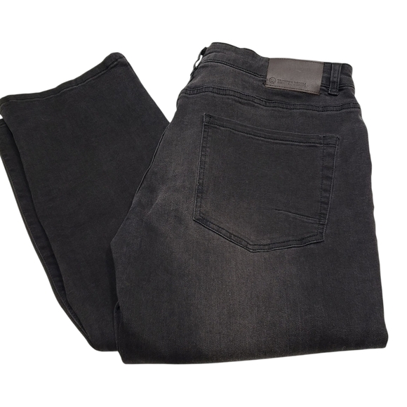 New Tainted Denim Men's Relaxed Fit Black Jeans Size 33 - Picture 13 of 13